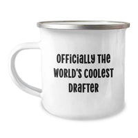 Load image into Gallery viewer, Funny Camping Mug Gifts for Drafter Friends, World's Coolest Drafter Quote, Birthday Unique Gifts from Men - Image 1