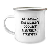 Load image into Gallery viewer, Funny Gifts from Friends to Electrical Engineer Mom, Unique Camping Mug, Officially The World's Coolest Electrical Engineer Quote - Image 1