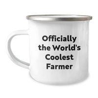 Load image into Gallery viewer, Gifts from Friends to Farmer - Officially The World's Coolest Farmer Funny Camping Mug, Perfect Birthday Unique Gifts for Men, Women, Friends, Coworkers, Family - Image 1