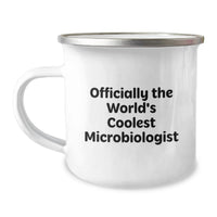 Load image into Gallery viewer, Funny Microbiologist Gifts for Him - Officially The World's Coolest Microbiologist Camping Mug, Birthday Unique Gifts from Friends and Family - Image 1