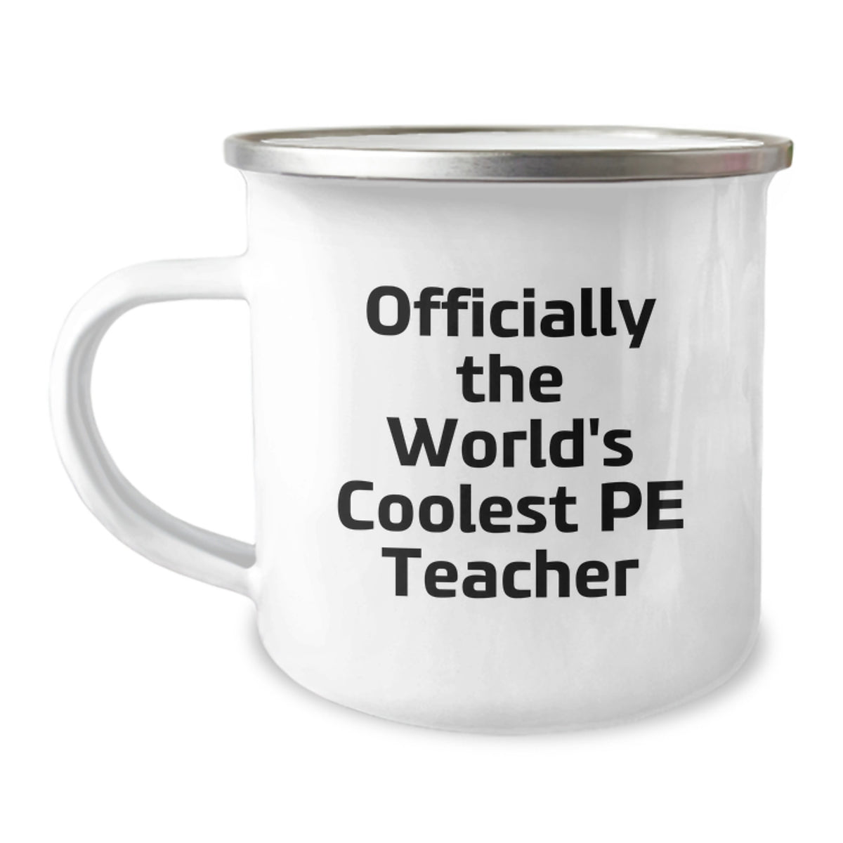 Funny PE Teacher Gifts from Men for World's Coolest PE Teacher Camping Mug Christmas Unique Presents - Image 1