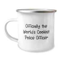 Load image into Gallery viewer, Funny Gifts from Men to Police Officers, World's Coolest Cop Camping Mug, Valentine's Unique - Image 1