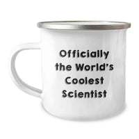 Load image into Gallery viewer, Funny Scientist Camping Mug Gifts for Scientist Friends Birthday, Unique Birthday Unique Gifts from Friends to Scientist, Scientist Love Camping Mug, Officially The World's Coolest Scientist Quote - Image 1