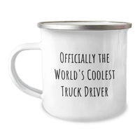 Load image into Gallery viewer, Funny Truck Driver Gifts from Mom, Coolest Job Ever Camping Mug, Perfect for Truckers on Mother's Day - Image 1