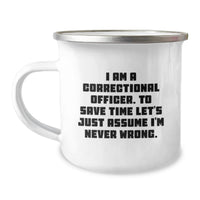 Load image into Gallery viewer, Funny Correctional Officer Gifts, Unique Camping Mug for Dad, Father's Day Unique Gifts from Family - Image 1