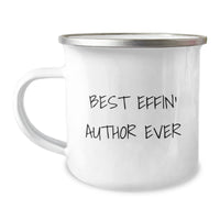 Load image into Gallery viewer, Funny Author Gifts for Men - Best Effin&#39; Author Ever Camping Mug, Unique Christmas Memorable Presents for Authors, Funny Mugs for Writers, Author Lover Gifts - Image 1
