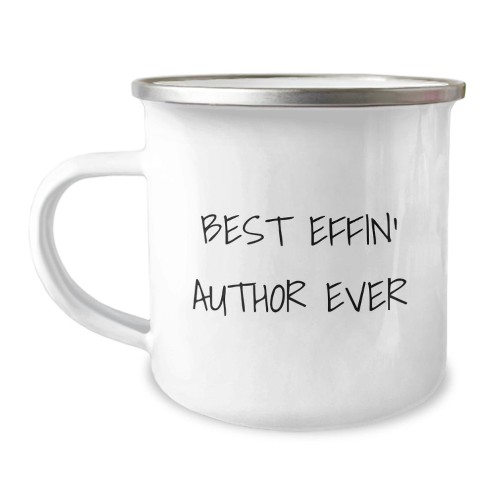 Funny Author Gifts for Men - Best Effin' Author Ever Camping Mug, Unique Christmas Memorable Presents for Authors, Funny Mugs for Writers, Author Lover Gifts - Image 1