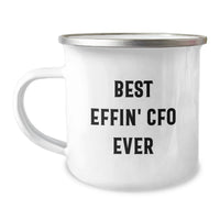 Load image into Gallery viewer, Funny CFO Gifts from Men, Unique Camping Mugs for CFO, Best Effin' Cfo Ever Coffee Mug, Mother's Day Unique Gifts for Women - Image 1