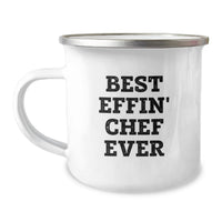 Load image into Gallery viewer, Funny Chef Camping Mug Gifts from Men to Best Effin' Chef Ever Lover on Valentine's - Image 1