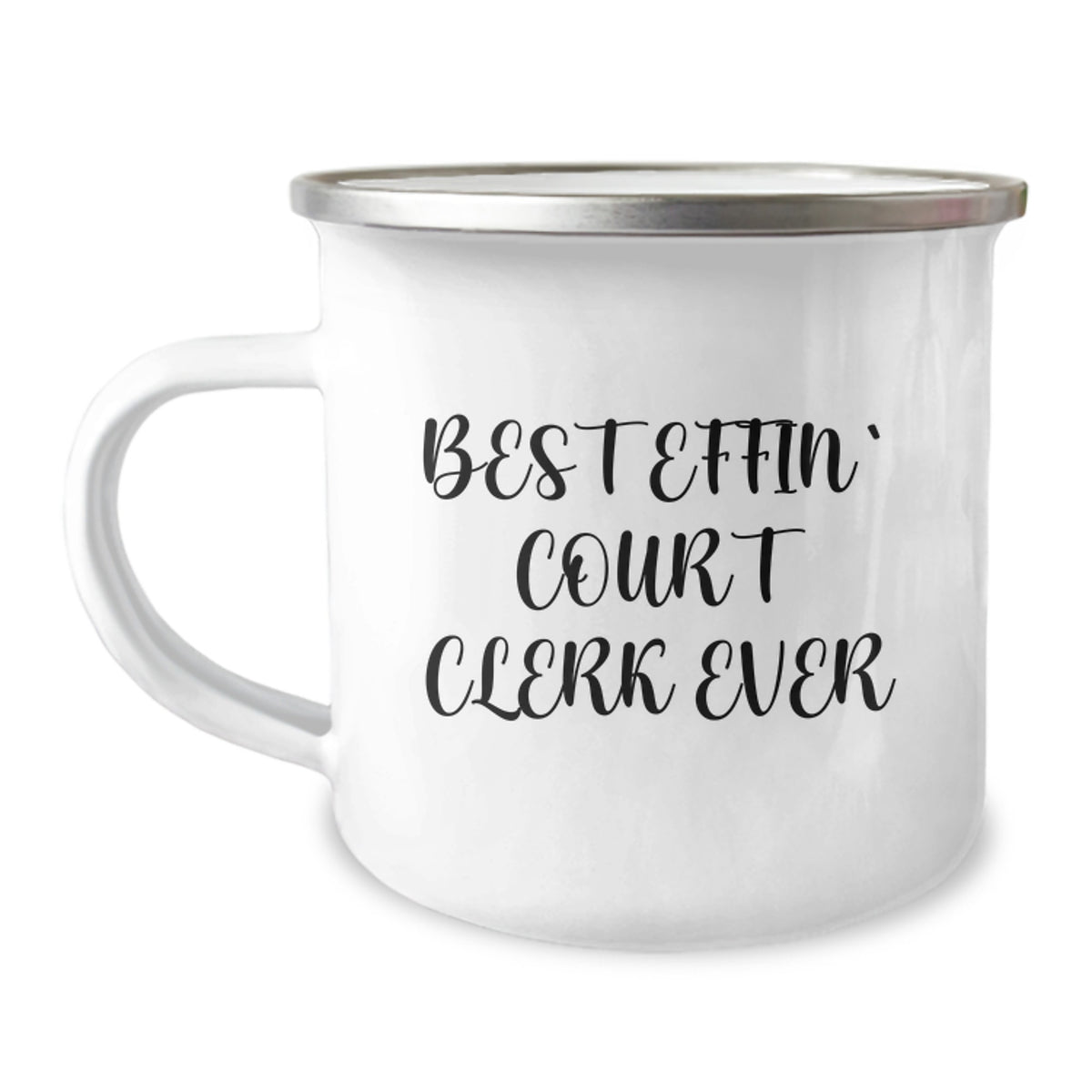 Funny Court Clerk Gifts from Friends, Christmas Unique Court Clerk Mugs for Camping Lover, Best Effin' Court Clerk Ever Mug - Image 1