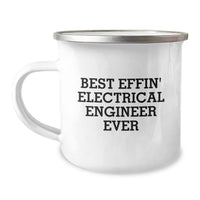 Load image into Gallery viewer, Funny Electrical Engineer Gifts from Friends for Men - Best Effin&#39; Electrical Engineer Ever Camping Mug - Image 1
