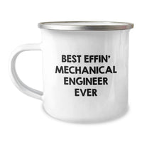 Load image into Gallery viewer, Funny Mechanical Engineer Gifts for Men, Best Effin' Mechanical Engineer Ever Stainless Steel Camping Mug, Ideal Gift for Father's Day - Gifts from Friends to Family - Image 1