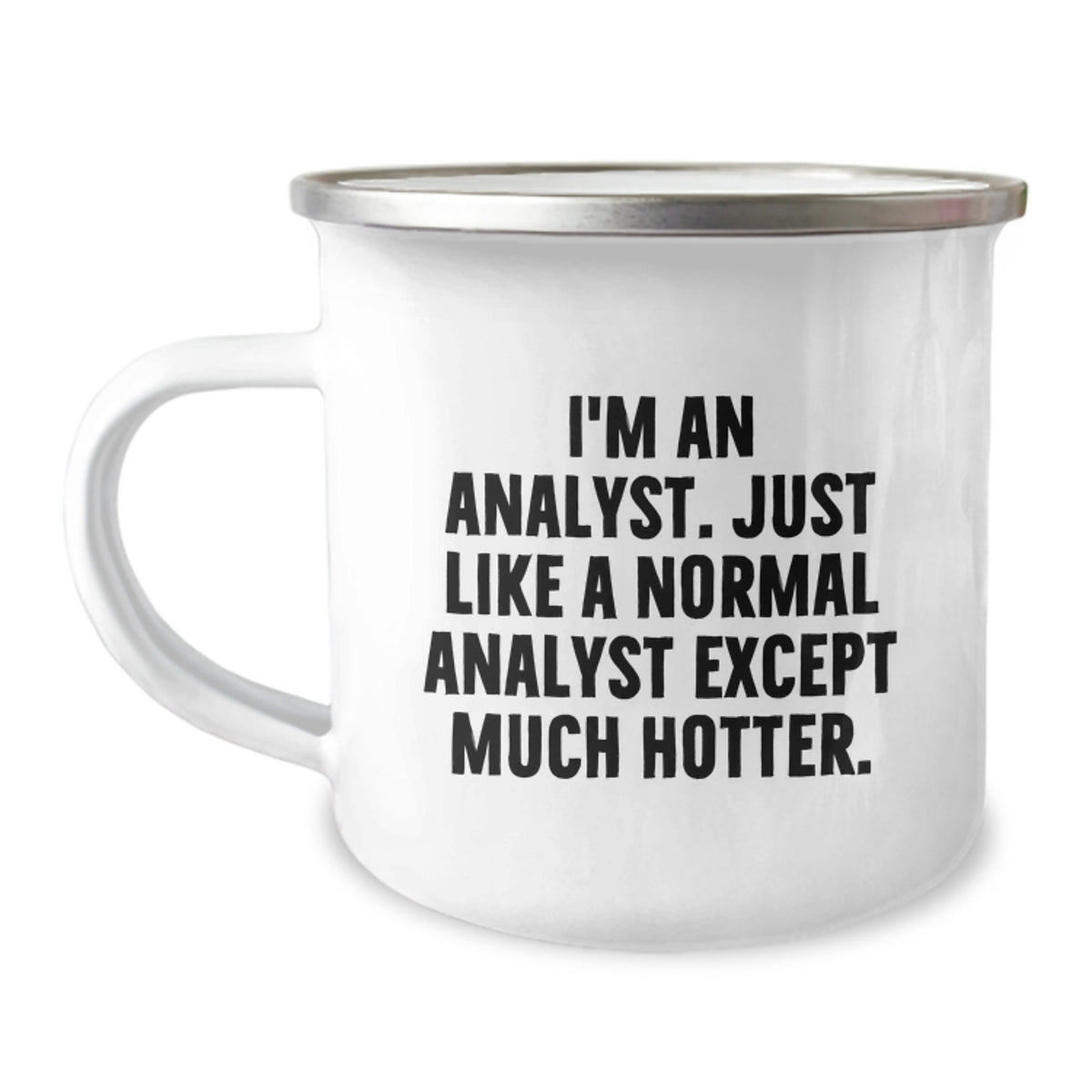 Funny Analyst Gifts, I'm An Analyst. Just Like A Normal Analyst Except Much Hotter., Birthday Unique Gifts from Friends to Men, Camping Mug for Analyst - Image 1