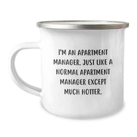 Load image into Gallery viewer, Gifts from Friends for Apartment Manager - Funny Quote Camping Mug for Graduation - Unique Gifts for Men - 12 oz Stainless Steel Mug - Image 1
