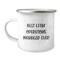 Load image into Gallery viewer, Funny Operations Manager Gifts from Friends, Best Effin' Operations Manager Ever Camping Mug, Unique Gifts for Operations Manager on Mother's Day - Image 1