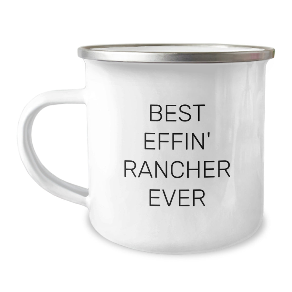 Rancher Gifts for Men, Funny Best Effin' Rancher Ever Camping Mug, Unique Christmas Unique Gifts from Friends to Family - Image 1