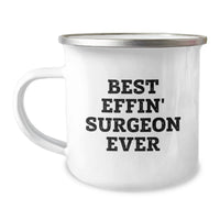 Load image into Gallery viewer, Funny Gifts from Friends for Surgeon Men - Best Effin' Surgeon Ever Camping Mug Valentine's Unique Gifts - Image 1