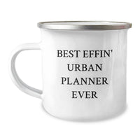 Load image into Gallery viewer, Funny Urban Planner Gifts from Friends - Best Effin' Urban Planner Ever Stainless Steel Camping Mug for Birthday Unique Gifts - Image 1
