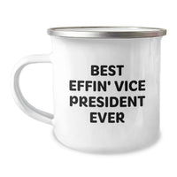 Load image into Gallery viewer, Funny Vice President Gifts for Men, Best Effin' Vice President Ever Camping Mug - Birthday Unique Gifts from Friends, Coworkers, Family - Image 1