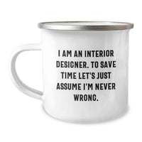 Load image into Gallery viewer, Funny Interior Designer Gifts from Friends - Valentine's Unique Camping Mugs for Interior Designers - Image 1