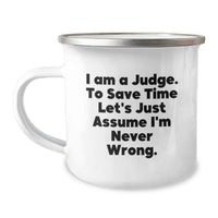 Load image into Gallery viewer, Funny Judge Gifts, Unique Camping Mug for Judge, Birthday Unique Gifts for Judge Friends - Image 1
