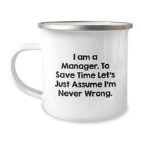 Load image into Gallery viewer, Funny Manager Gifts from Friends - Camping Mug for Mother's Day, Perfect for Manager's Office - Image 1