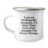Load image into Gallery viewer, Orthopedic Surgeon Humor Funny Gifts for Women from Son, Daughter, Men, or Coworkers - Mother's Day Unique Gifts for Orthopedic Surgeon Camping Mug - Image 1