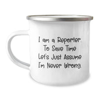 Load image into Gallery viewer, Funny Reporter Camping Mug Gifts from Friends for Dad's Unique Father's Day - Image 1