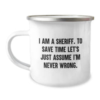 Load image into Gallery viewer, Funny Sheriff Camping Mug Gifts for Men from Friends on Birthday Unique - Image 1