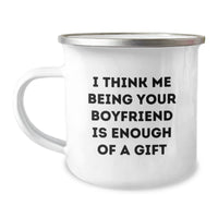 Load image into Gallery viewer, Sweetheart Gifts for Men Unique Camping Mug Funny Quote Enough Gift, Gifts from Friends, Gifts for Sweetheart Graduation - Image 1
