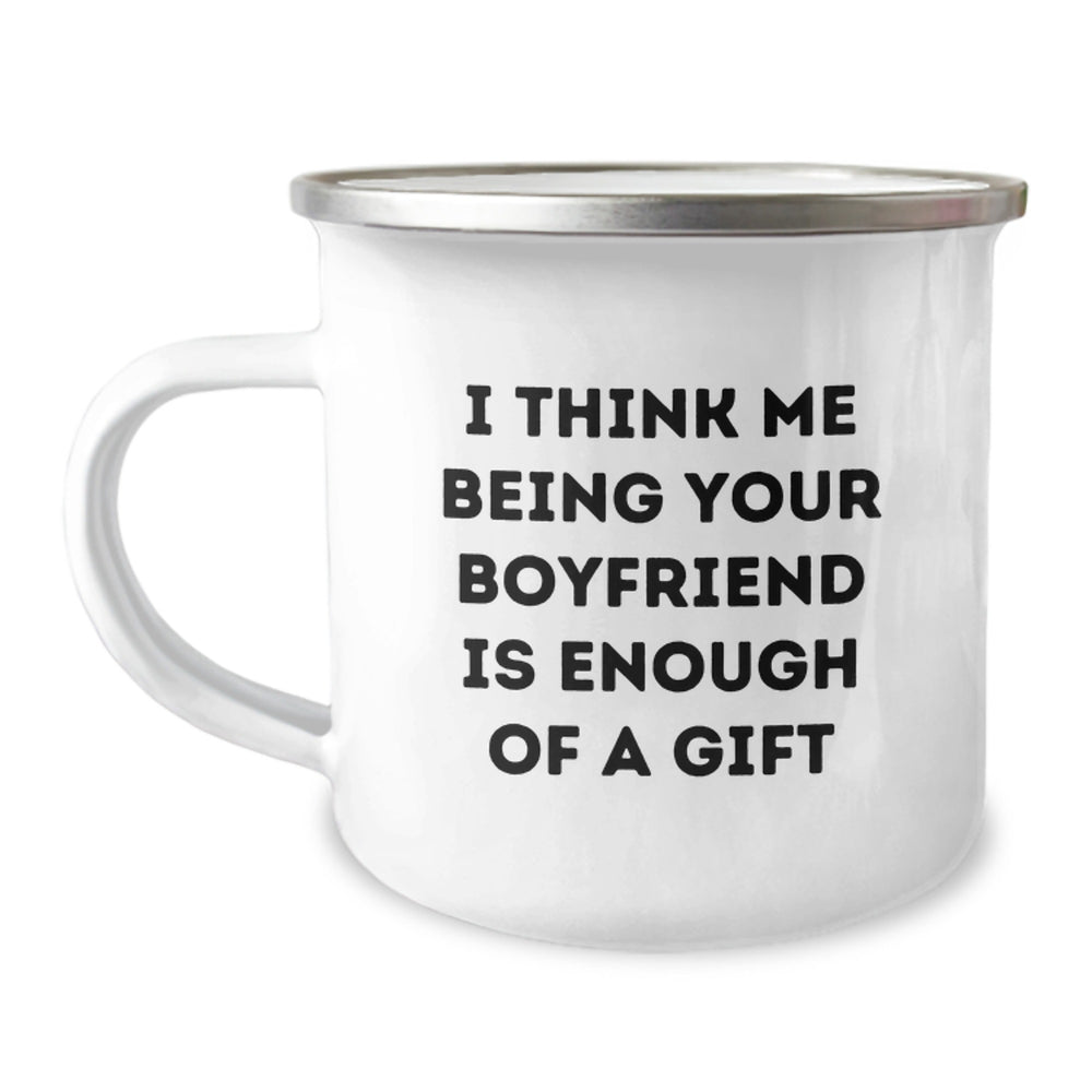Sweetheart Gifts for Men Unique Camping Mug Funny Quote Enough Gift, Gifts from Friends, Gifts for Sweetheart Graduation - Image 1