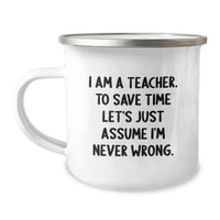 Load image into Gallery viewer, Funny Teacher Gifts from Men to Teacher Friends on Mother's Day Unique Camping Mugs for Teacher - Image 1