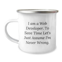 Load image into Gallery viewer, Funny Web Developer Gifts from Family - I Am A Web Developer Sarcasm Mug for Men Web Developer Dad - Image 1