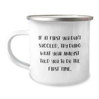 Load image into Gallery viewer, Funny Analyst Gifts from Dad to Son - Unique Father's Day Unique Gifts for Analyst Men, Camping Mug for Analyst Friends - Image 1