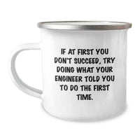 Load image into Gallery viewer, Funny Engineer Quotes Gifts from Men to Women or Friends Unique Camping Mug for Mother's Day - Image 1