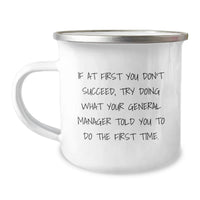 Load image into Gallery viewer, Funny General Manager Gifts from Friends, Mother's Day Unique Gifts for Her, Camping Mug with Quote - General Manager General Manager General Manager - Image 1