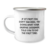 Load image into Gallery viewer, Funny Graphic Designer Gifts for Dad - Camping Mug with Quote - Gifts from Family for Father's Day - Image 1