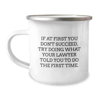 Load image into Gallery viewer, Funny Lawyer Gifts for Dad - Father's Day Unique Mugs, Camping Mug with Inspirational Lawyer Quote, Gifts from Men to Lawyer - Image 1
