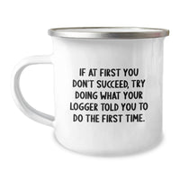 Load image into Gallery viewer, Funny Logger Camping Mug Gifts from Friends for Logger Graduation Unique - Image 1