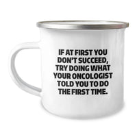 Load image into Gallery viewer, Humorous Oncologist Gifts for Dad, Oncologist Unique Camping Mug with Inspirational Quote for Father's Day, Funny Gifts from Men to Men - Image 1