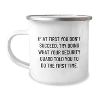 Load image into Gallery viewer, Security Guard Camping Mug Gifts from Friends for Men Funny Quote - Image 1
