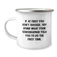 Load image into Gallery viewer, Funny Sonographer Gifts from Men for Dad - Unique Camping Mug on Father's Day - Image 1