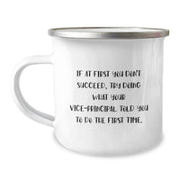 Load image into Gallery viewer, Funny Vice-principal Quotes Gifts from Friends, Vice-principal Camping Mug, Gifts for Vice-principal Graduation Unique Gifts - Image 1
