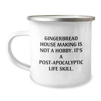 Load image into Gallery viewer, Gingerbread House Making Camping Mug - Funny Quote Gifts for Birthday Friends Family, Camping Mug for Men Women, Unique Birthday Unique Gifts, Gifts from Men Women Friends Family - Image 1