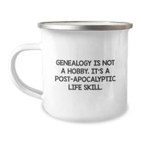 Load image into Gallery viewer, Funny Genealogy Camping Mug Gifts for Genealogy Enthusiasts from Family Members, Unique Graduation Unique Gifts for Genealogy Students - Image 1