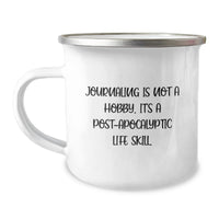 Load image into Gallery viewer, Funny Journaling Quote Camping Mug for Journaling Enthusiasts Gifts from Family to Graduates, Unique Graduate Gifts for Women Men Friends Coworkers - Image 1