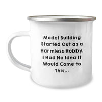 Load image into Gallery viewer, Funny Model Building Gifts from Friends and Family for Model Building Enthusiasts and Graduates, Camping Mug for Men and Women - Image 1