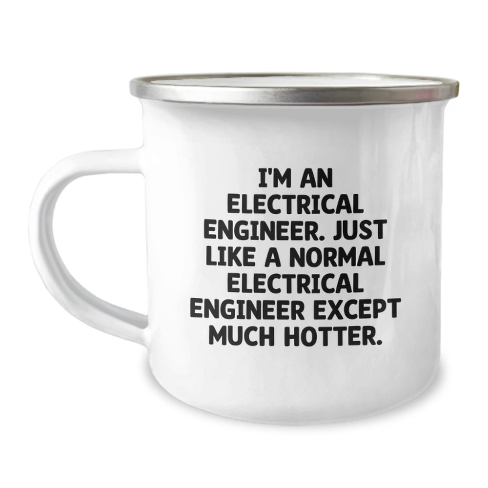 Funny Electrical Engineer Gifts - Camping Mug for Graduation, Gifts from Men to Electrical Engineer Friends, Gifts for Electrical Engineer - Image 1