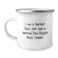 Load image into Gallery viewer, Funny Barber Dad Camping Mug for Graduation Unique Gifts from Men to Barber - Image 1
