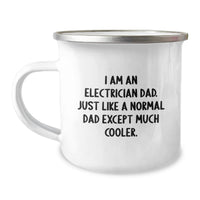 Load image into Gallery viewer, Funny Electrician Dad Gifts from Family - Unique Camping Mug for Electrician Men - Funny Graduation Unique Gifts - Image 1